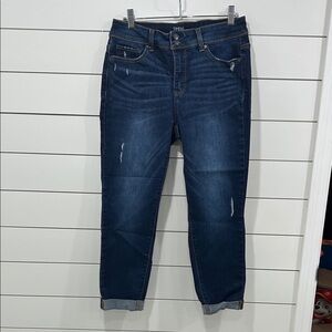NWOT Time and True Women's Dark Blue Distressed Jeans